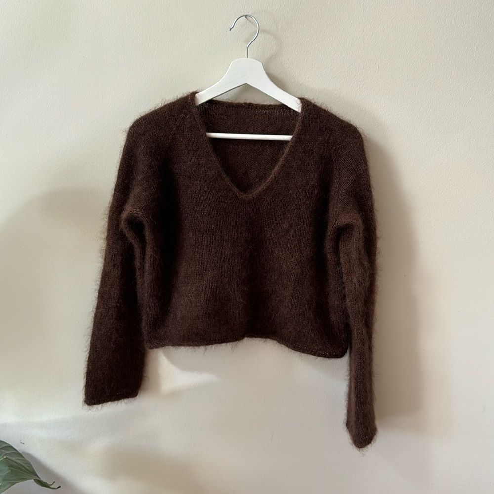 Handmade - cropped mohair sweater